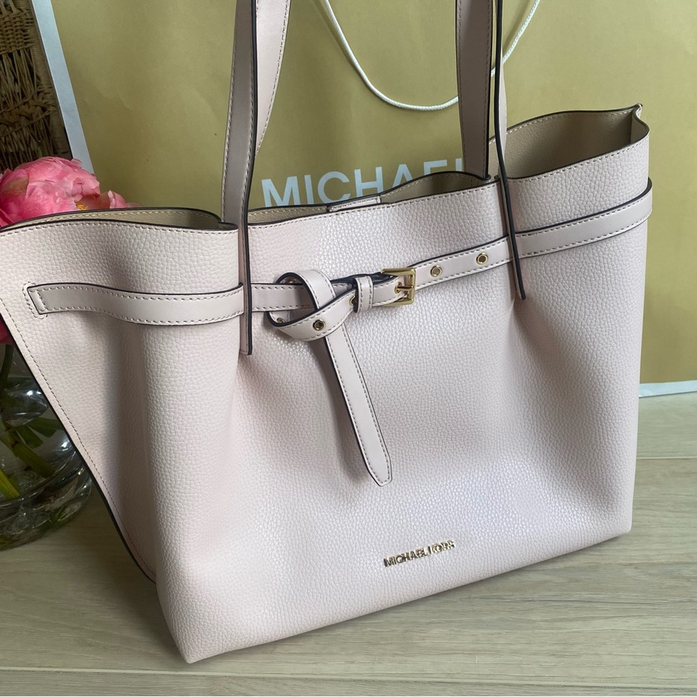 Michael Kors Large Emilia tote bag purse blush pink - Picture 3 of 13